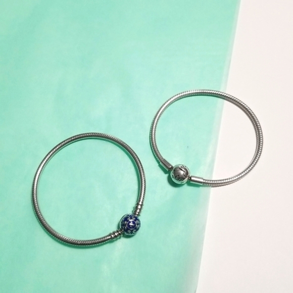 Sterling Silver Charm Bracelet Comparable To Pandora - Picture 7 of 11